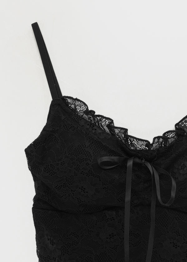Shellys Lace Crop Sleeveless (built-in Cup)