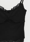 Shellys Lace Crop Sleeveless (built-in Cup)