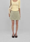Comio Satin Miniskirt