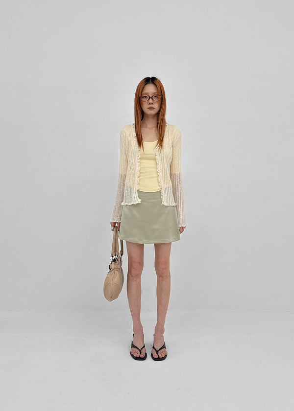 Comio Satin Miniskirt
