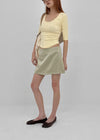 Comio Satin Miniskirt