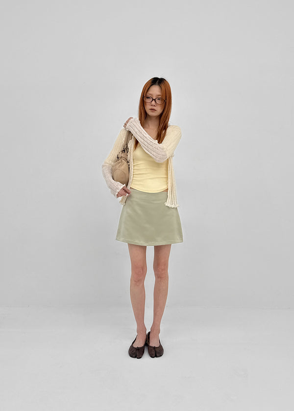 Comio Satin Miniskirt