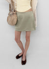 Comio Satin Miniskirt