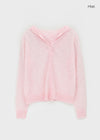 Sate Summer Knit Hooded Cardigan