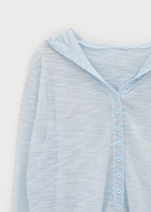 Sate Summer Knit Hooded Cardigan