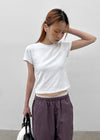 [MADE] Selni Round-Neck Short-Sleeve Tee (Set Available)