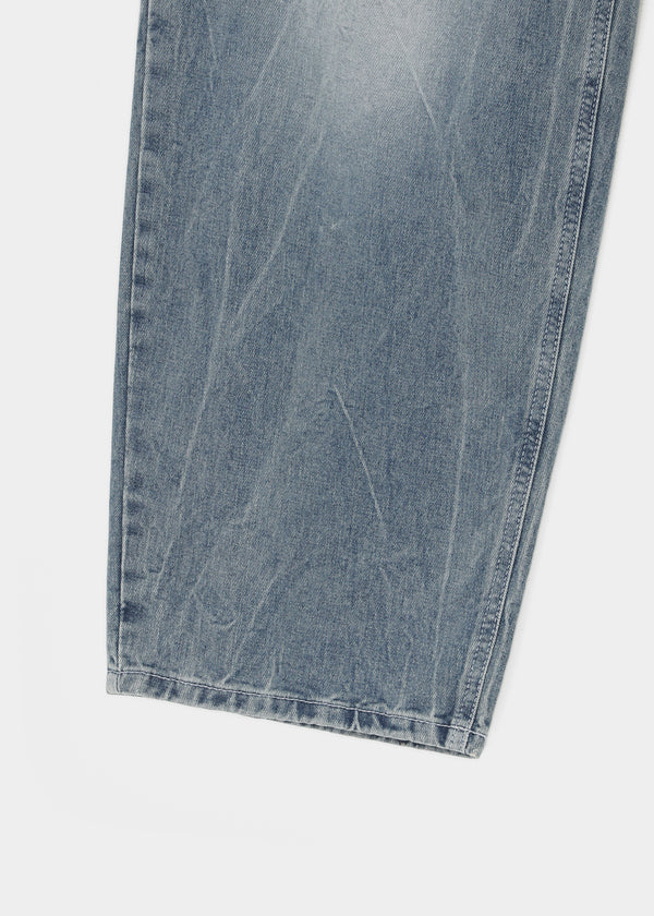 Lacquer Wash Balloon Wide Denim Pants