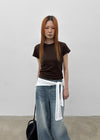 [MADE] Selni Round-Neck Short-Sleeve Tee (Set Available)