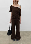 [MADE] Selni Semi-Bootcut Banded Pants (Set Available)