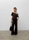 [MADE] Selni Semi-Bootcut Banded Pants (Set Available)
