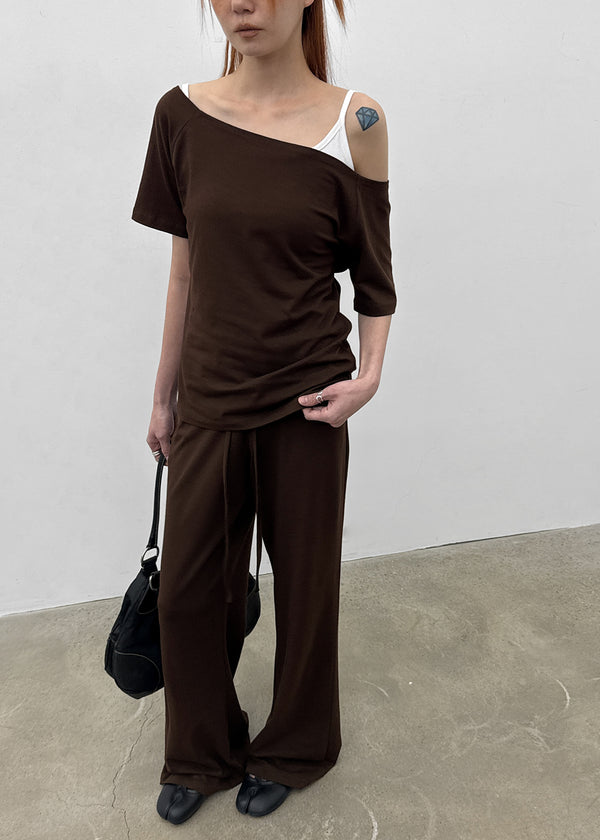 [MADE] Selni Semi-Bootcut Banded Pants (Set Available)