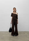 [MADE] Selni Semi-Bootcut Banded Pants (Set Available)