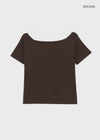[MADE] Selni Off-Shoulder Short-Sleeve Tee (Set Available)