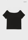 [MADE] Selni Off-Shoulder Short-Sleeve Tee (Set Available)