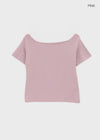 [MADE] Selni Off-Shoulder Short-Sleeve Tee (Set Available)