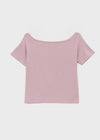 [MADE] Selni Off-Shoulder Short-Sleeve Tee (Set Available)