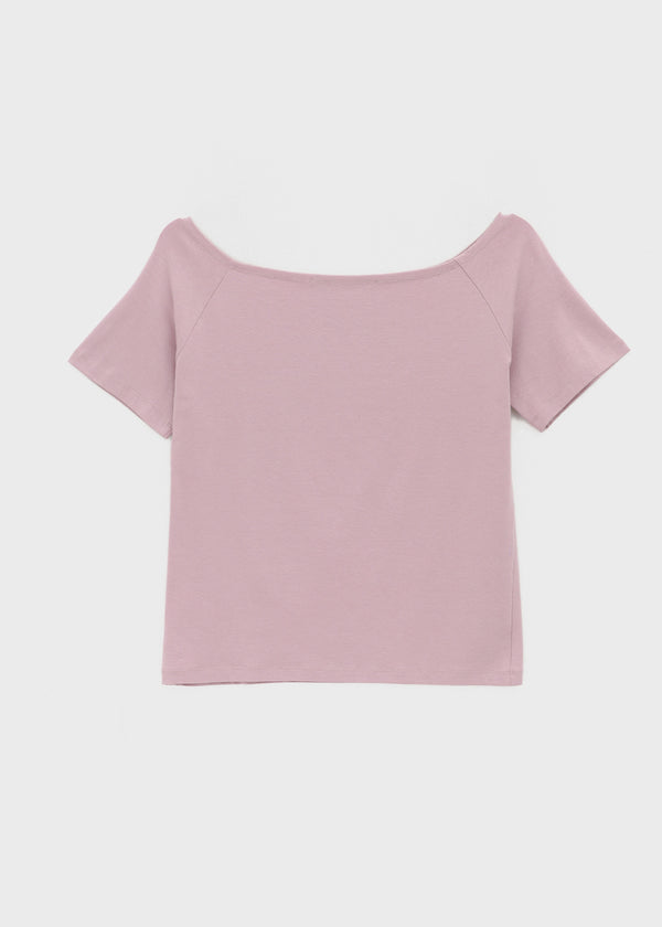 [MADE] Selni Off-Shoulder Short-Sleeve Tee (Set Available)