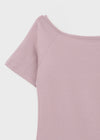 [MADE] Selni Off-Shoulder Short-Sleeve Tee (Set Available)
