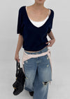 Hupu Damaged Wide Denim Pants