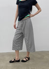[MADE] Pixiv Summer Stripe Bermuda Banded Pants