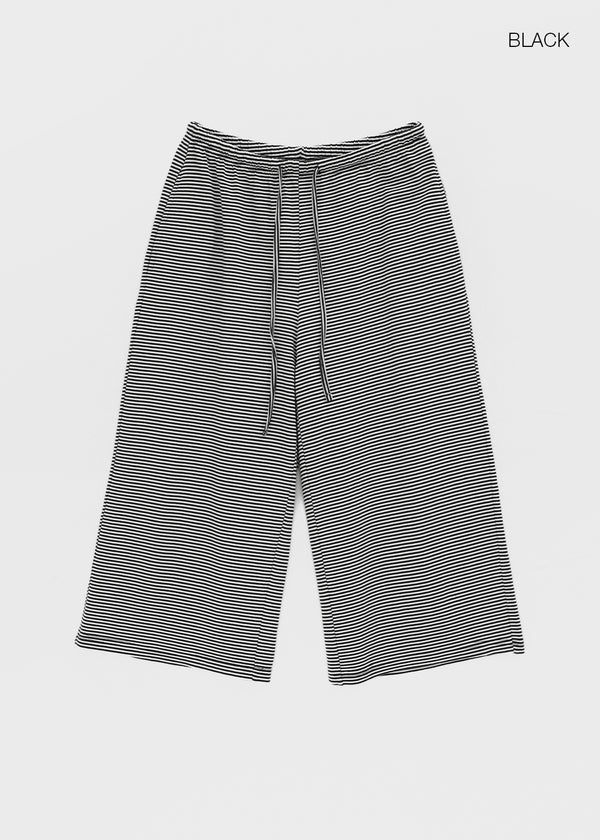 [MADE] Pixiv Summer Stripe Bermuda Banded Pants