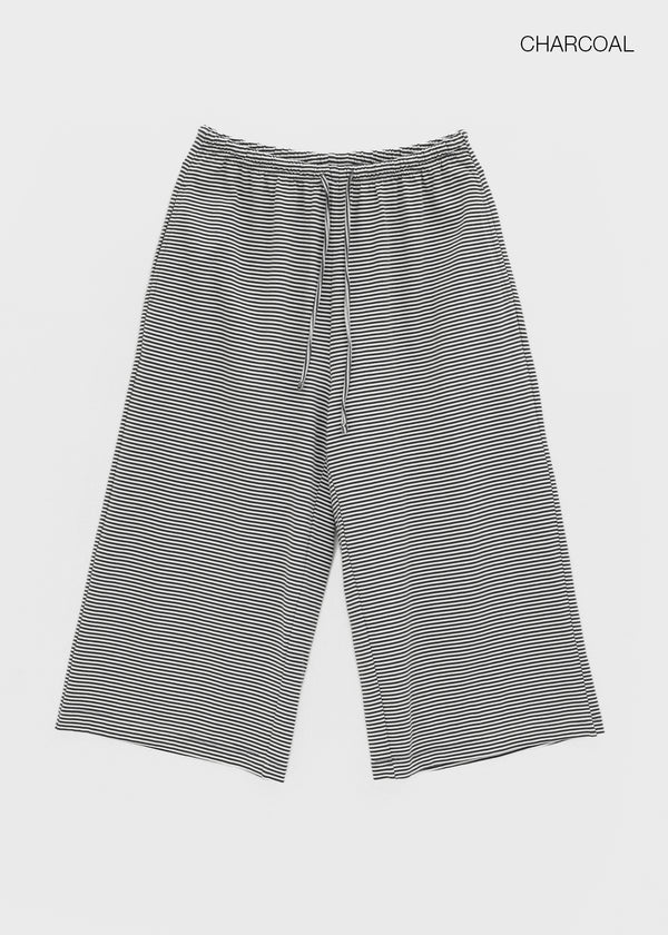 [MADE] Pixiv Summer Stripe Bermuda Banded Pants
