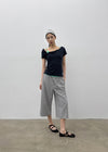 Lulual Side Henley Neck Short Sleeve Tee