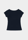 Lulual Side Henley Neck Short Sleeve Tee