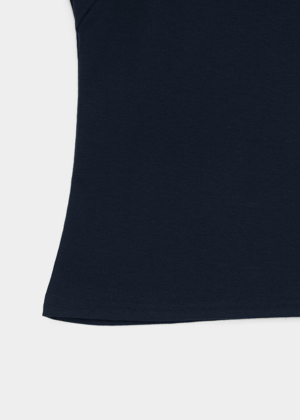 Lulual Side Henley Neck Short Sleeve Tee