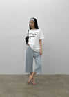 [MADE] Pixiv Summer Stripe Bermuda Banded Pants