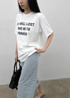 Sindella Loose Fit Printed Short Sleeve T-shirt