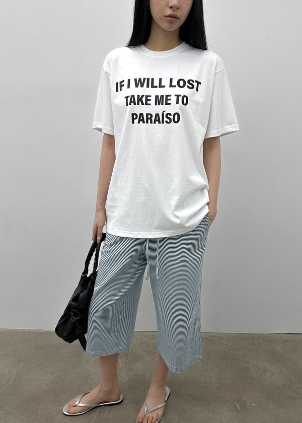 Sindella Loose Fit Printed Short Sleeve T-shirt