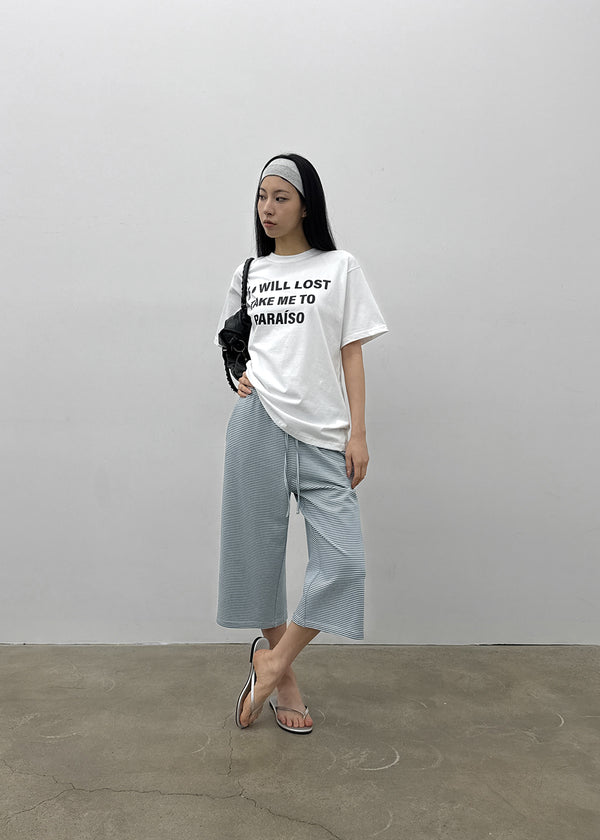 Sindella Loose Fit Printed Short Sleeve T-shirt