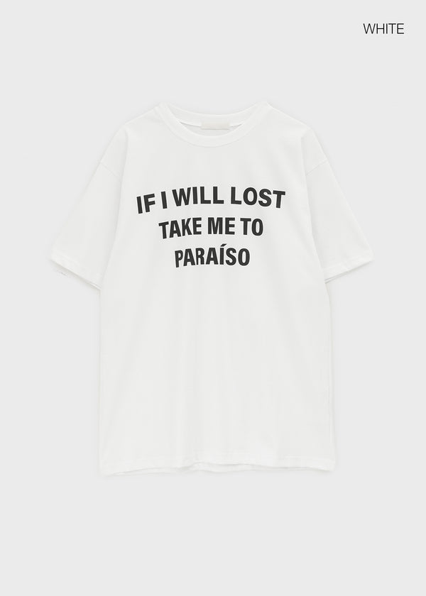 Sindella Loose Fit Printed Short Sleeve T-shirt