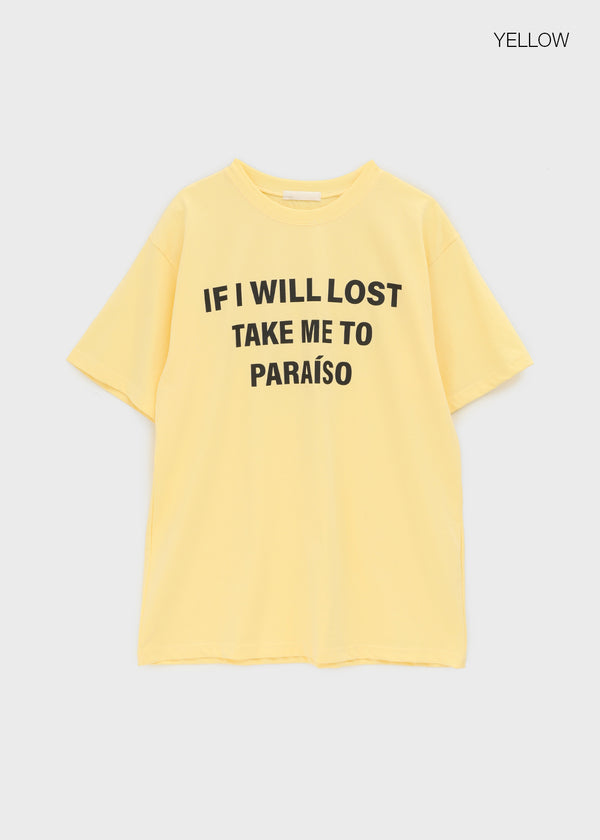 Sindella Loose Fit Printed Short Sleeve T-shirt