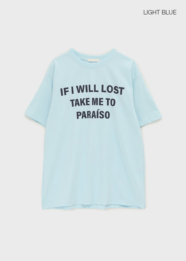 Sindella Loose Fit Printed Short Sleeve T-shirt
