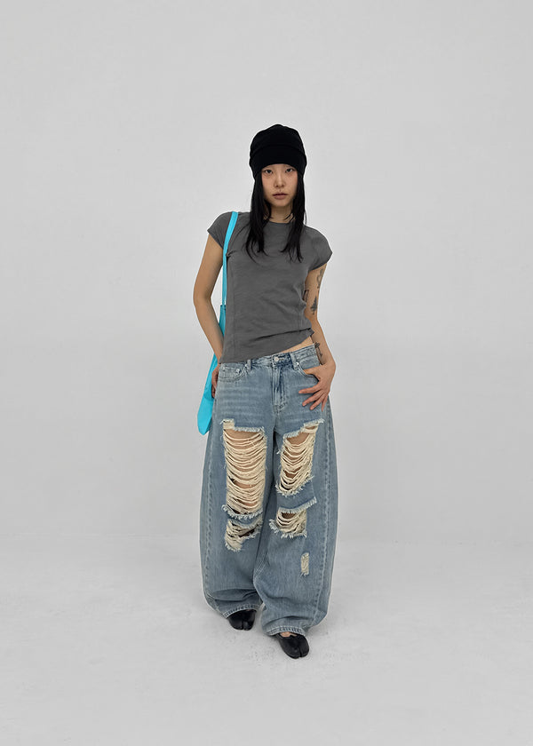Odell Cut-out Cap Sleeve Short-sleeve Tee