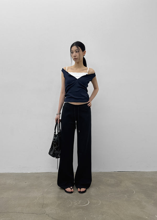 [MADE] Bient Low-Waist Bootcut Banding Pants