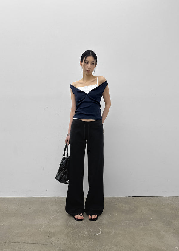 [MADE] Bient Low-Waist Bootcut Banding Pants