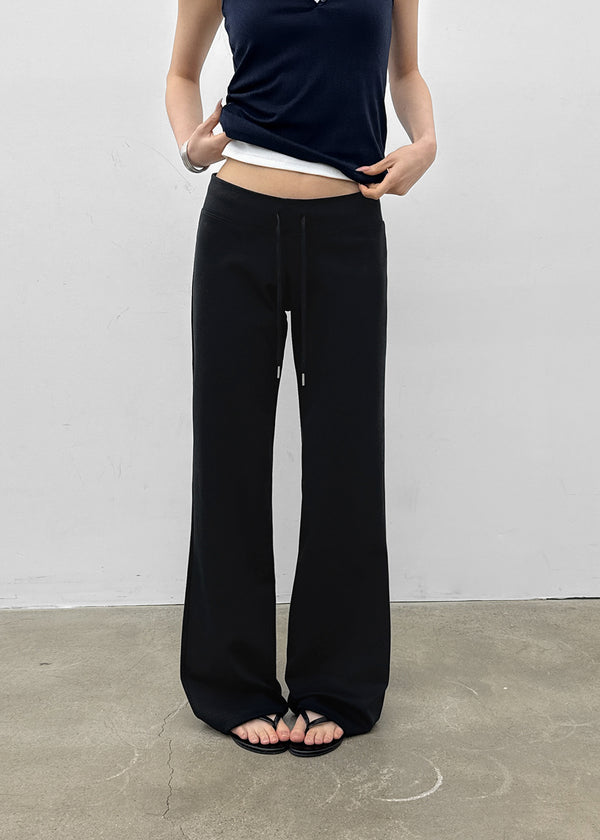 [MADE] Bient Low-Waist Bootcut Banding Pants
