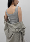 [MADE] Lunel Snap Ribbed Sleeveless Top
