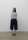 Chevon Track Nylon 3/4 Capri Pants