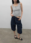 Chevon Track Nylon 3/4 Capri Pants