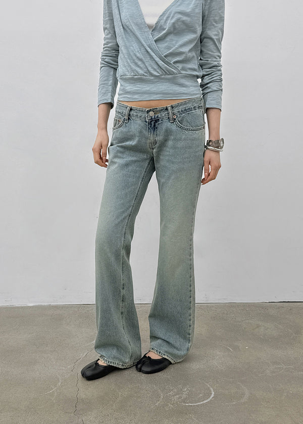 Logem Low-waist Bootcut Denim Pants