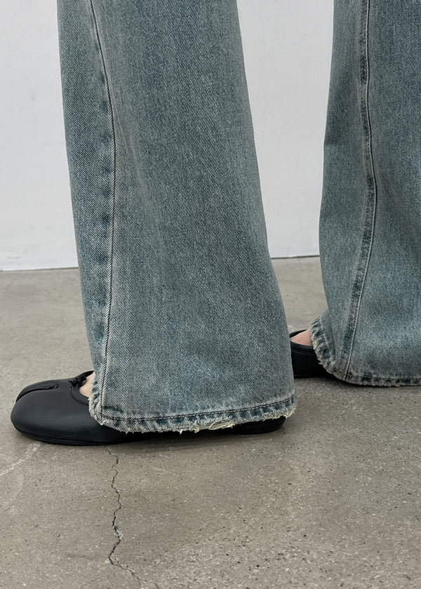 Logem Low-waist Bootcut Denim Pants