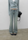 Logem Low-waist Bootcut Denim Pants