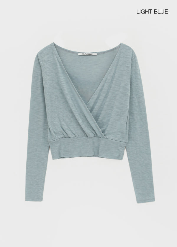 [MADE] Tilki Summer Wrap Long Sleeve Top