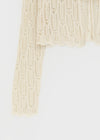 Luteng Crochet Ribbon Cardigan