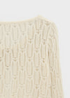 Luteng Crochet Ribbon Cardigan