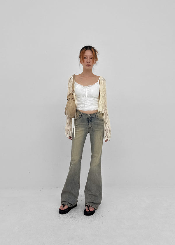 Cotden Yellowteen Low-waist Bootcut Denim Pants